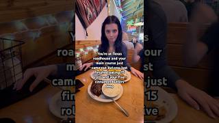 What’s your favorite restaurant TexasRoadhouse Viral Trending FYP Food [upl. by Nilyahs]