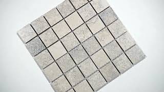 Legend Grey 2x2 Matte Porcelain Mosaic Tile [upl. by Haines]