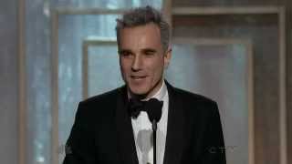 Daniel Day Lewis wins Best Actor  Golden Globes 2013 [upl. by Copeland]