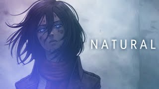 Mikasa Ackerman AMV  NATURAL Attack on Titan AMV [upl. by Ecnaled548]