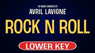 Avril Lavigne  Rock N Roll  Karaoke Lower Key [upl. by Vinnie]