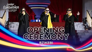 Bzikebi  Bzzz  Junior Eurovision 2022 Opening Ceremony [upl. by Swisher]