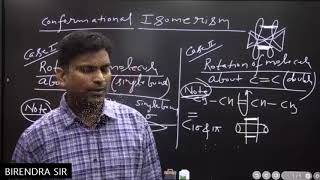 CONFORMATIONAL ISOMERISM 1  CHEMISTRY LECTURE BY BIRENDRA SIR [upl. by Ainsley]