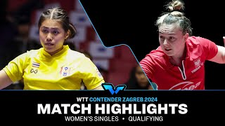 Natalia Bajor vs Jinnipa Sawettabut  WS Qual  WTT Contender Zagreb 2024 [upl. by Hassin161]