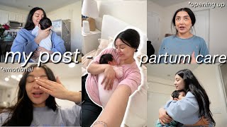 A DAY IN MY POSTPARTUM CARE [upl. by Lanfri]