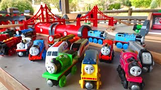 Thomas amp Chuggington Wooden Railway ☆ Brio Original Course Fun Video [upl. by Anailuy]