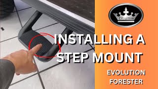 Installing a Step Mount on an Evolution Forester Golf Cart [upl. by Ahsyt]