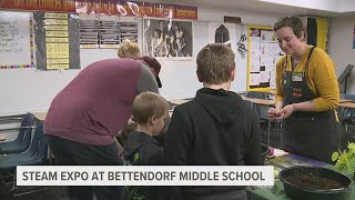 STEAM Expo at Bettendorf Middle School shares potential career paths [upl. by Jarad]