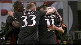 Il gol di Mati Fernández  Milan  Genoa 10  Giornata 29  Serie A TIM 201617 [upl. by Ycinuq]