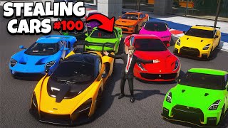 I Stole 100 Cars in GTA 5 RP [upl. by Ahsurej6]