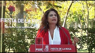 Montero acusa a Casado de quotpavonearsequot y le pide que dimita [upl. by Ahsinat555]