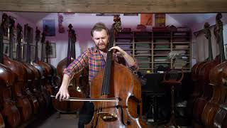 SOLD Giovanni Dollenz Trieste c1850 Double Bass played by Hugh Kluger SOLD [upl. by Elbys43]