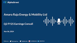 Amara Raja Energy amp Mobility Ltd Q2 FY202425 Earnings Conference Call [upl. by Abeh]