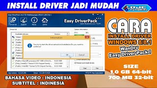 Cara Install Driver Windows 881 dengan WanDrv Easy Driver Pack [upl. by Adlemi]