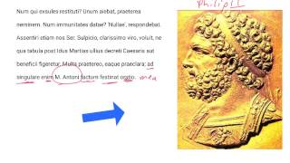 LatinPerDiem Latin Lessons Cicero In Marcum Antonium 4 [upl. by Hcahsem]