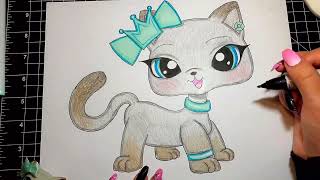 LPS Egyptian Shorthair Cat  Speed Draw ✏️ [upl. by Witherspoon]