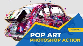 Pop Art  Photoshop Action Tutorial [upl. by Darsey]