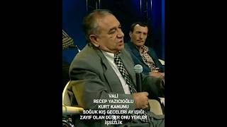 İŞSİZLİK KURT KANUNU SOĞUK KIŞ GECELERİ AY IŞIĞI ZAYIF OLAN DÜŞER ONU YERLER VALİ RECEP YAZICIOĞLU [upl. by Nurat127]