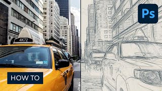 How to Create a Sketch Effect Action in Adobe Photoshop [upl. by Remle]