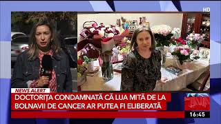 Doctorița condamnată că lua mită de la bolnavii de cancer ar putea fi eliberată [upl. by Steinke]