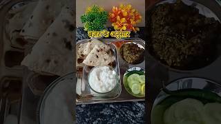 Today dinner thali 👍😍 dinnerthali ytshorts viral indianfood [upl. by Jelsma]