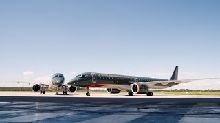 E195E2 delivery ceremony to Royal Jordanian [upl. by Gemmell]