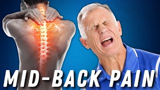 Thoracic MidBack Pain or Disc Absolute Best SelfTreatment  McKenzie Method [upl. by Nytram]