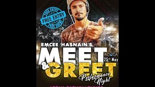 EMCEE HASNAIN MEET amp GREET  ROOFTOP PARTY [upl. by Hadias]