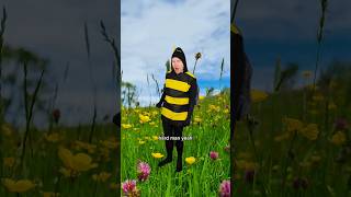 When a Bee Stings a Human 🐝 comedy insects shorts [upl. by Nadean]