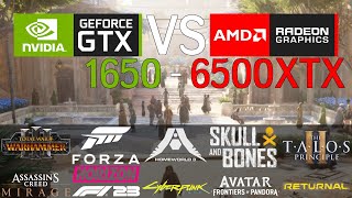 Nvidia GeForce GTX 1650 VS AMD Radeon RX 6500 XT in 10 SpielenBenchmarks [upl. by Lelith907]