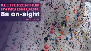 8a onsight lead climbing 10112024  Kletterzentrum Innsbruck [upl. by Sharia]