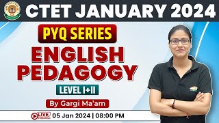 CTET 2024 Jan  English Pedagogy PYQ 3 CTET English Pedagogy PYQs By Gargi maam [upl. by Llerred]