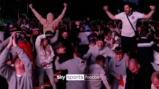 WILD CELEBRATIONS as England book place in Euro 2024 final 🎊 [upl. by Ambrogio]