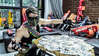 LTT Nerf War  Invincible Police SEAL X Nerf Guns Fight Group Dark Army Dr Ken Criminal [upl. by Horatius]