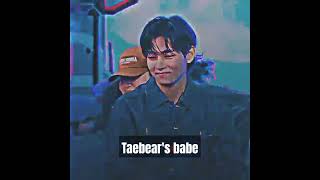 My cute baby 😍✨☄️bts taebear btsarmy btsv v mybaby cuteedit [upl. by Aneerehs]