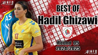 Best Of Hadil Ghizawi AssociationSportiveFéminineHammamet TunisianLeague Round05 20242025 [upl. by Geminian981]