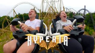 WE RODE HYPERIA First Time OnRide Reaction to Thorpe Parks INSANE New Roller Coaster [upl. by Aivital]