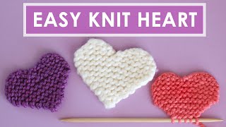 Easy Heart Knitting Pattern 💖 Original by Studio Knit [upl. by Thenna]