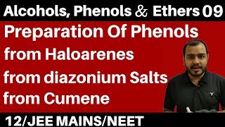 Alcohols  Phenols n Ethers 09 II Preparation Of Phenols  All Methods in One Video JEENEET [upl. by Eanram244]