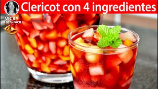 Clericot con4 ingredientes en 1 minuto  VickyRecetaFacil [upl. by Atilahs]