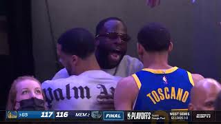 Draymond Celebrates with Steph and Team 🤝 [upl. by Herb]