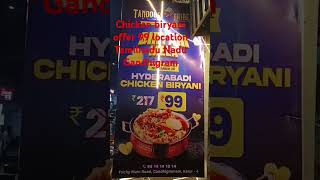 Hyderabadi chicken biryani Rs 99 offer😯😯😯 [upl. by Nattirb]