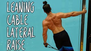 KILLER shoulder workout for mass  leaning cable lateral raise [upl. by Oht377]