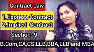 What is difference between Express Contract nd Implied Contractwhat are Express nd Implied Contract [upl. by Tatman]