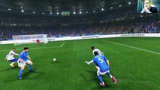 Italië  Frankrijk My reactions and comments gameplay EA Sports FC 25 [upl. by Keavy]