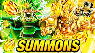 NÃO ACREDITO SUMMONS LR GOGETA  LR BROLY 9th Anniversary Banners DBZ Dokkan Battle [upl. by Attiuqaj165]