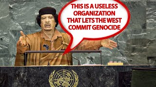 Gaddafis Speech Reveals Just How Useless the UN is to Western Hegemony [upl. by Harwilll771]