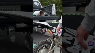 STOCK EXHAUST VS T6 PRO CIRCUIT KLX110RL klx110 pitbike procircuit exhaust [upl. by Ennairej]