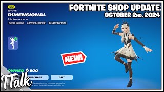 NEW DIMENSIONAL EMOTE Fortnite Item Shop October 2nd 2024 Fortnite Chapter 5 [upl. by Fletch593]