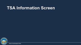 Finding and Inputting TSA Information in DTS [upl. by Cyndia]